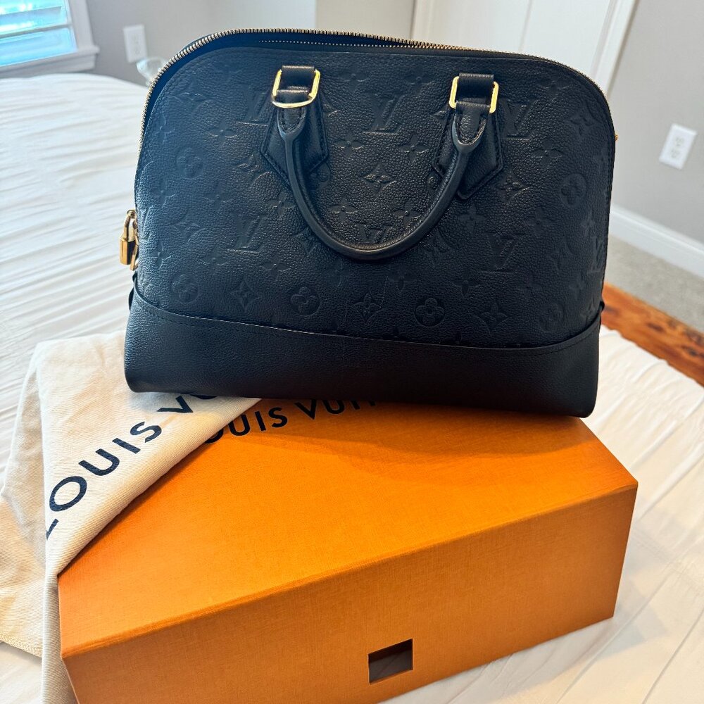 Louis Vuitton Alma PM in Monogram Empreinte Leather: Black-purchased in 2022